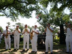 Band playing for Memorial Day Celebration